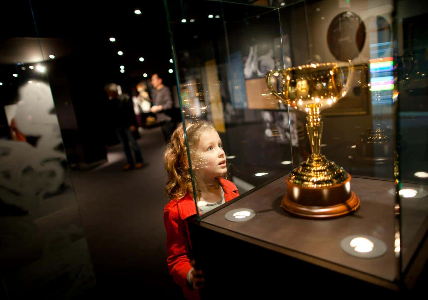 Girl in museum